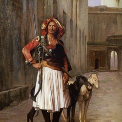 Jean-Léon Gérôme: An Albanian in Cairo (Arnaoute du Caire), private collection, USA.