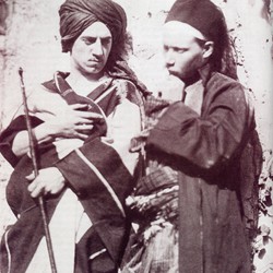Jean-Léon Gérôme (l.) and August Bartholdi (r.) in Egypt in 1856 (photo: Musée Bartholdi, Colmar).