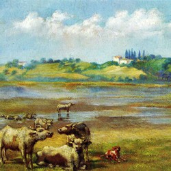 05 Landscape with Oxen, 1936-1937
(National Art Gallery, Tirana)