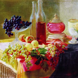 09 Still Life with Grapes and Peaches, 1940
(National Art Gallery, Tirana)