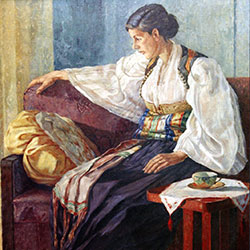 13 Costume of Shkodra, 1947
(National Art Gallery, Tirana)